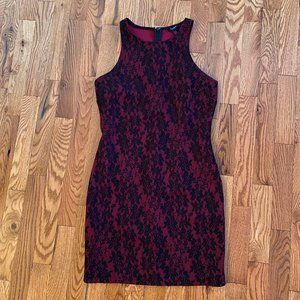 Forever 21 Floral Lace Mini Dress M